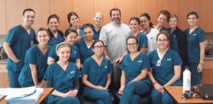 Mike Perry and Dental Hygiene Class