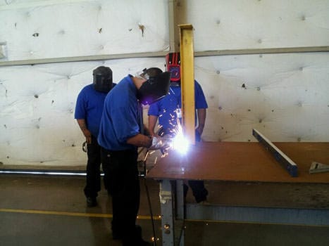 SJVC Fresno IT and Aviation Students Welding