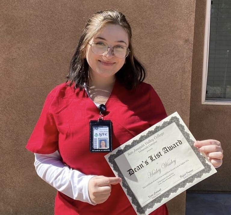 SJVC Medical Assisting student Hailey Wiseley