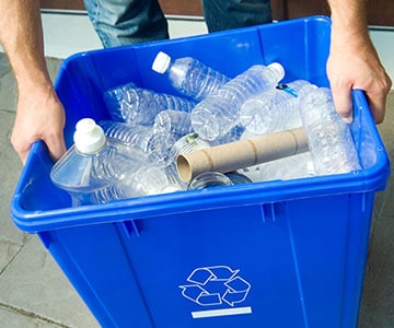 Recycling Bottles of Water