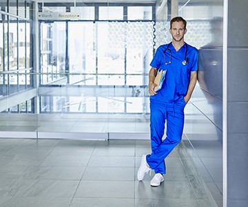 Respiratory Therapist standing in hospital